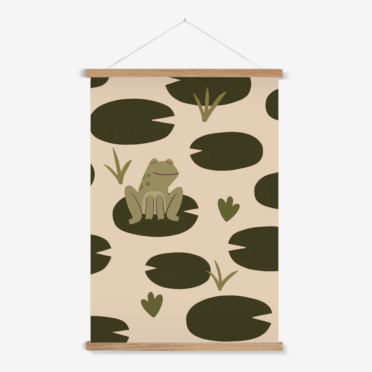 Happy Frog / Print with Hanger