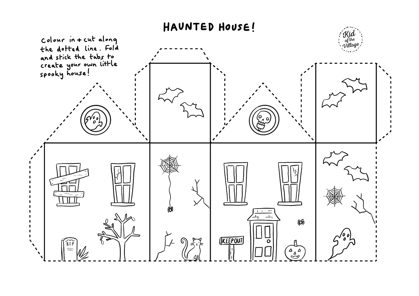Haunted House Printable