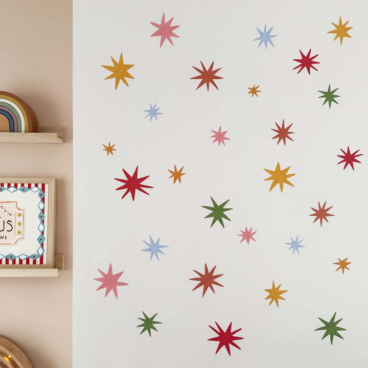 Colourful Stars / Fabric Wall Stickers
