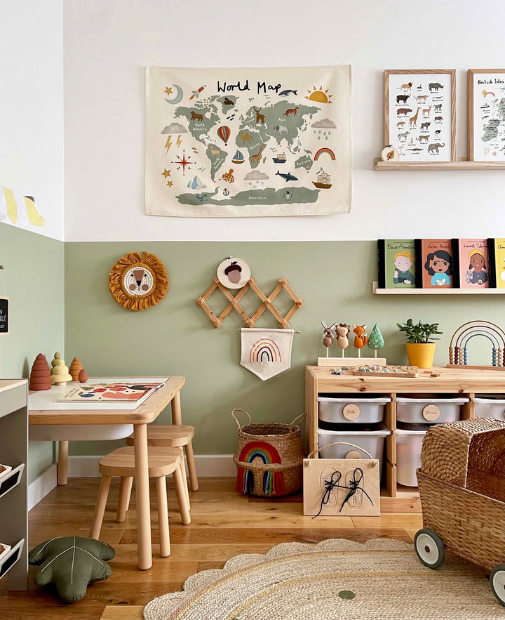 IMPERFECT SALE - World Map Wall Hanging (Large)