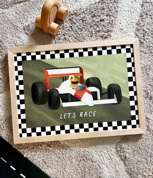Let's Race / Framed Print