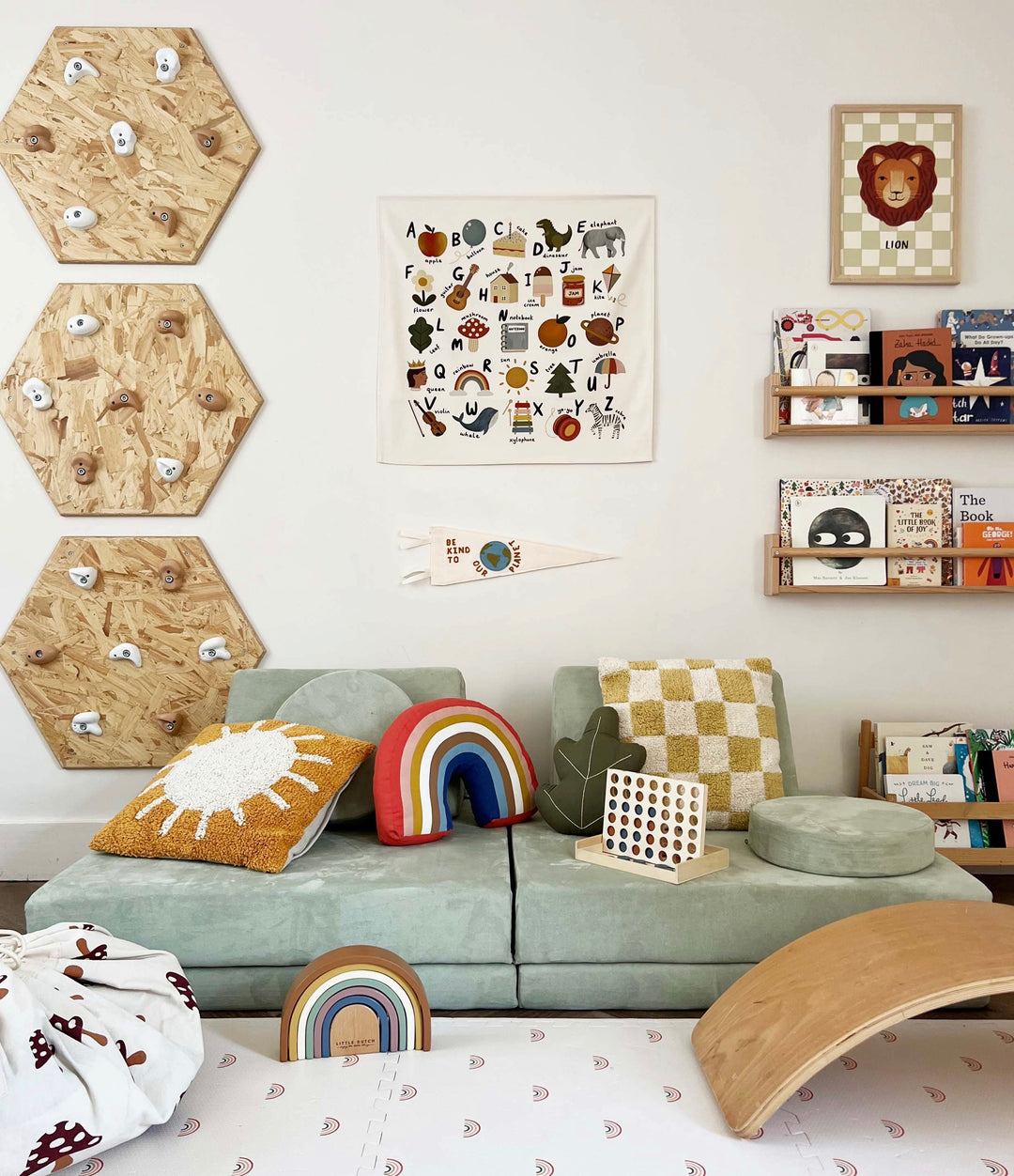 Wall Hanging Using Alphabet Rocks Alphabet Wall Hanging – Kid of the Village