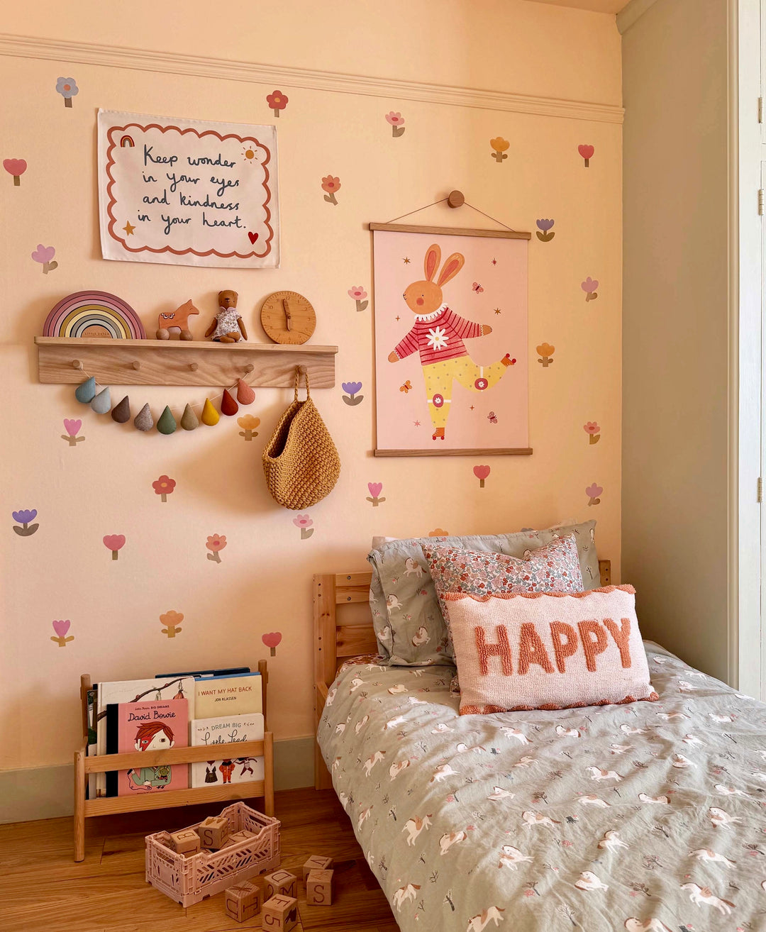 Colourful Flowers (Mini) / Fabric Wall Stickers