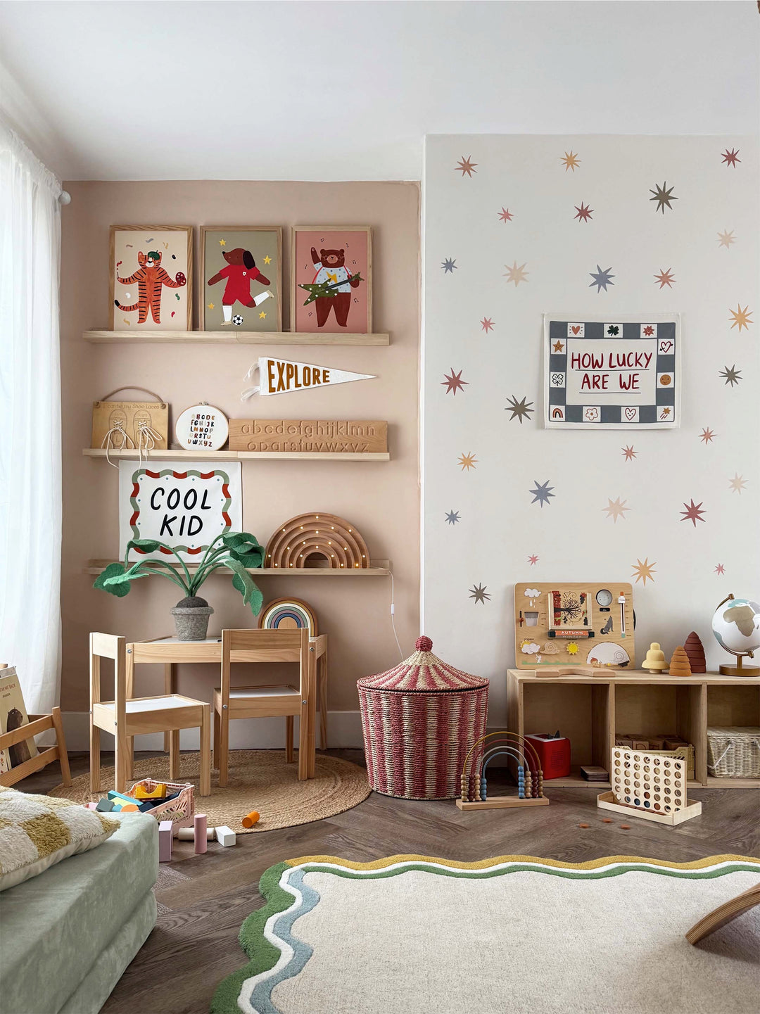 Wild Earth Stars / Fabric Wall Stickers