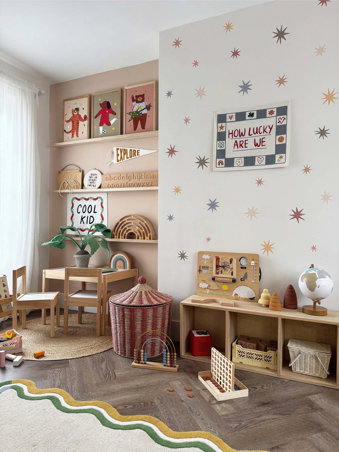 Wild Earth Stars / Fabric Wall Stickers