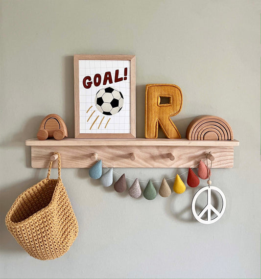 Goal in white / Framed Print