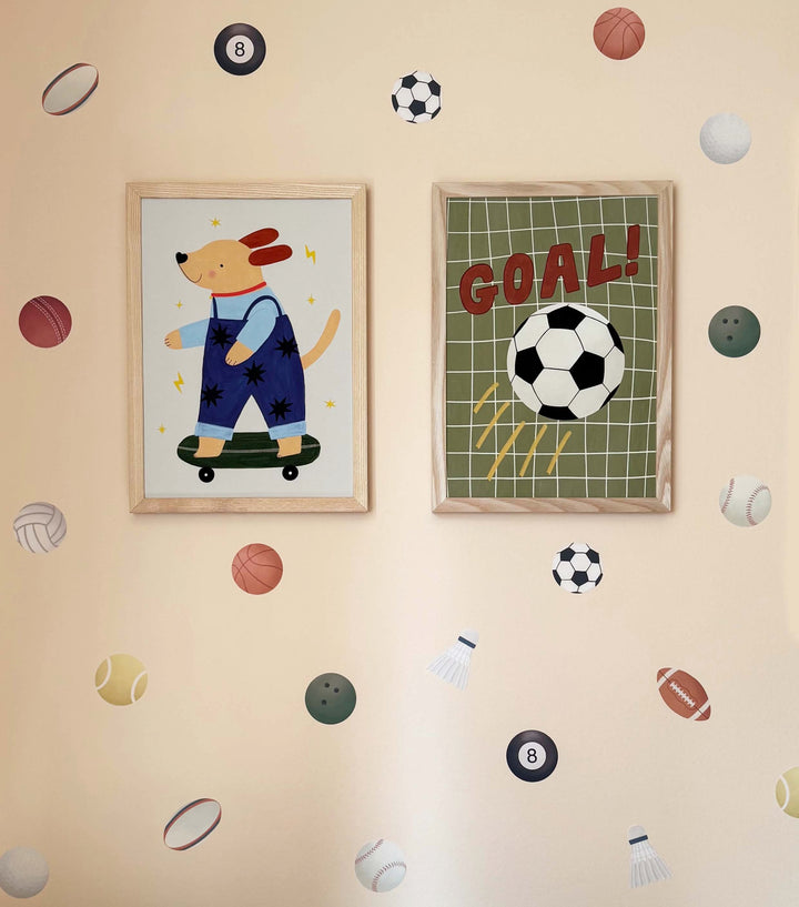 Sports Balls / Fabric Wall Stickers