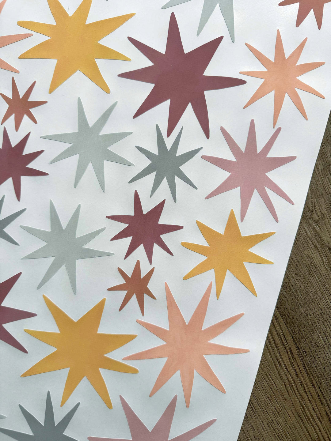 Sunset Blush Stars / Fabric Wall Stickers
