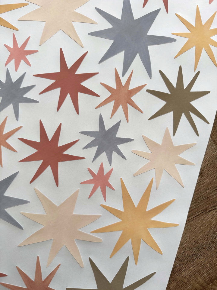 Wild Earth Stars / Fabric Wall Stickers