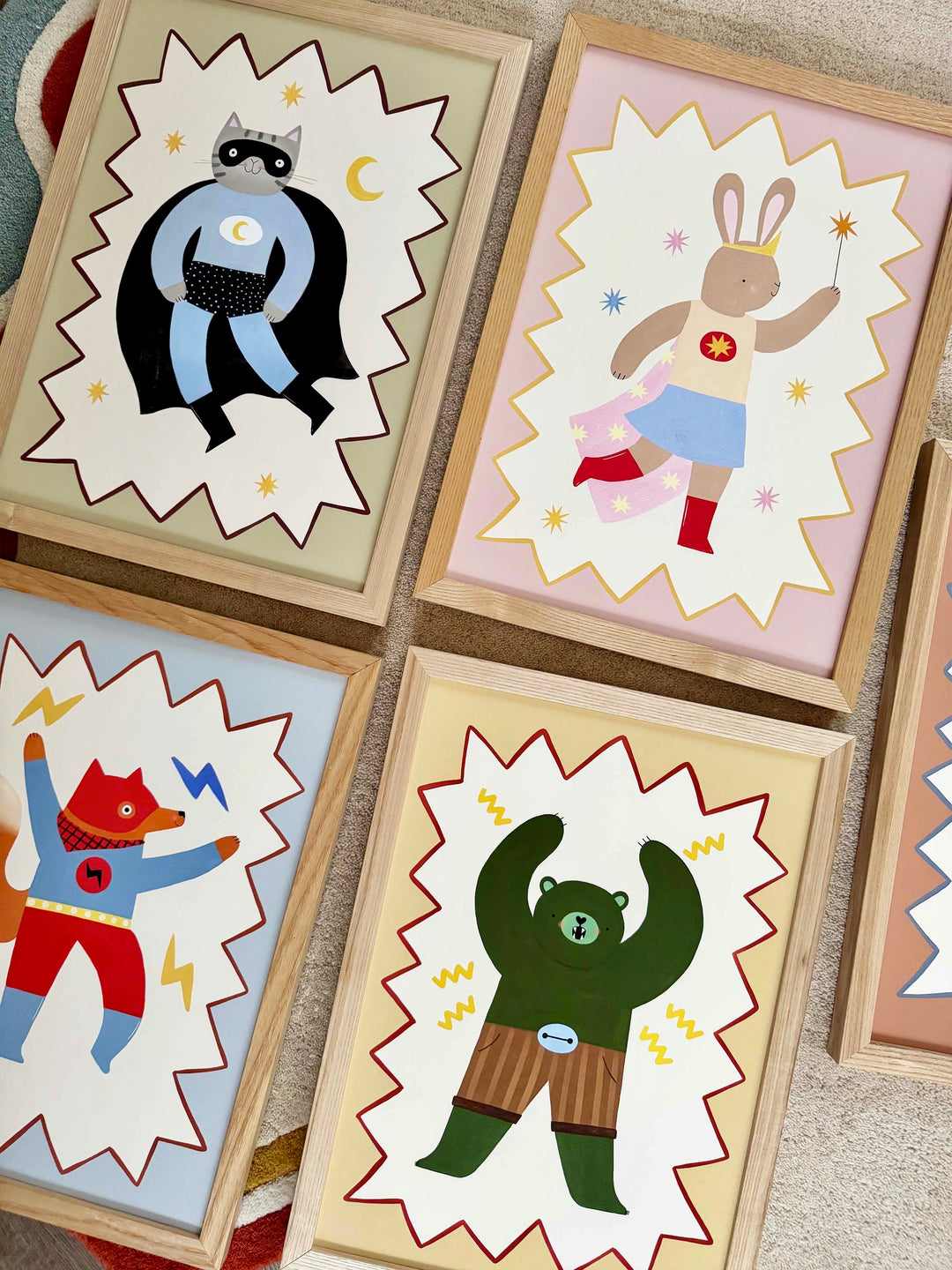 Mighty Cub Superhero / Fine Art Print