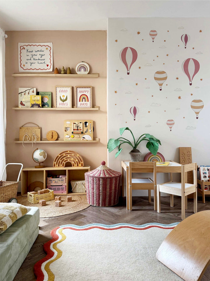Hot Air Balloons - Candy / Fabric Wall Stickers