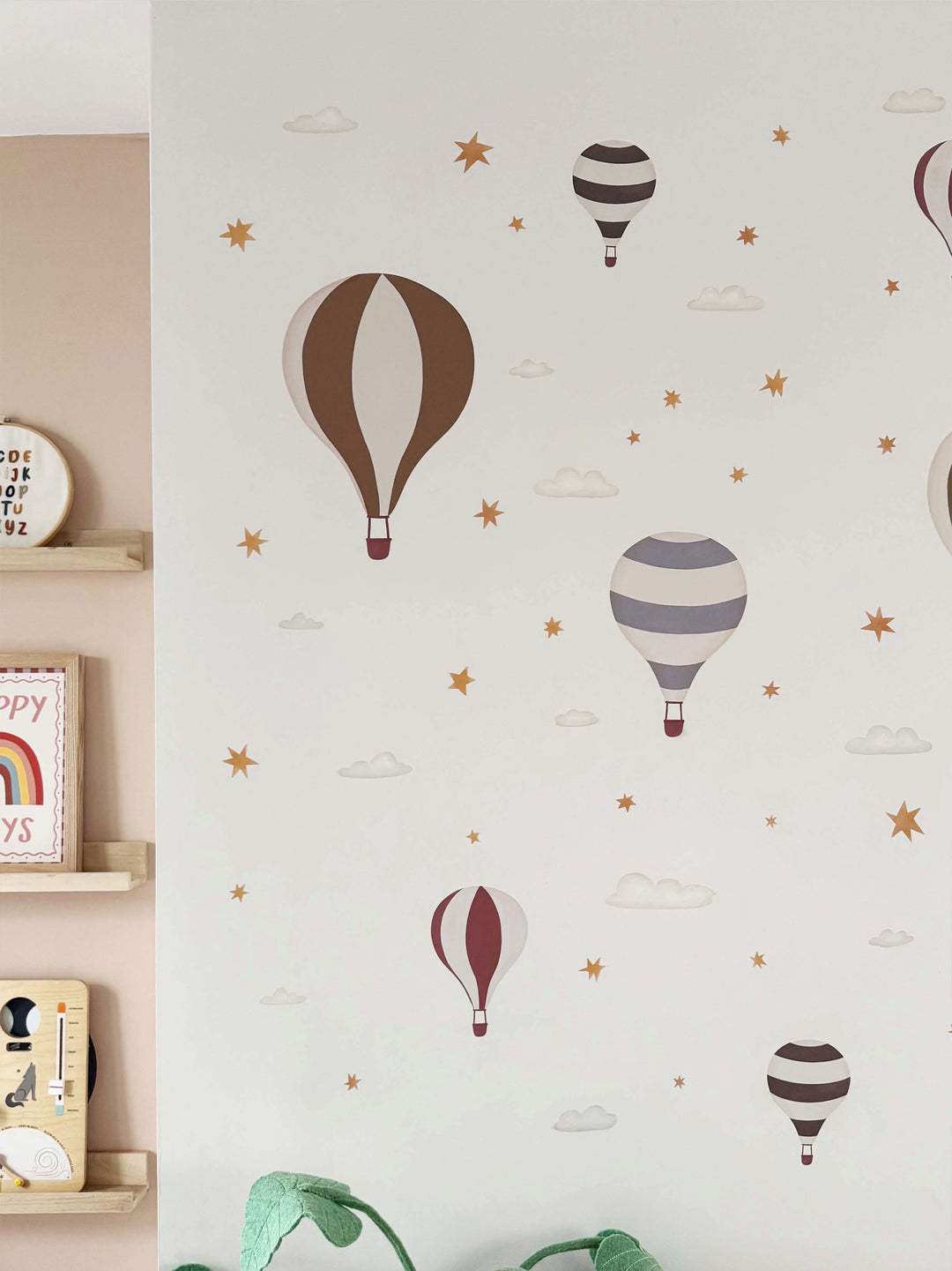 Hot Air Balloons - Forest / Fabric Wall Stickers
