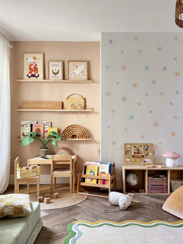 Pastel Sky Stars / Fabric Wall Stickers