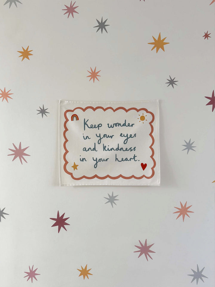 Sunset Blush Stars / Fabric Wall Stickers