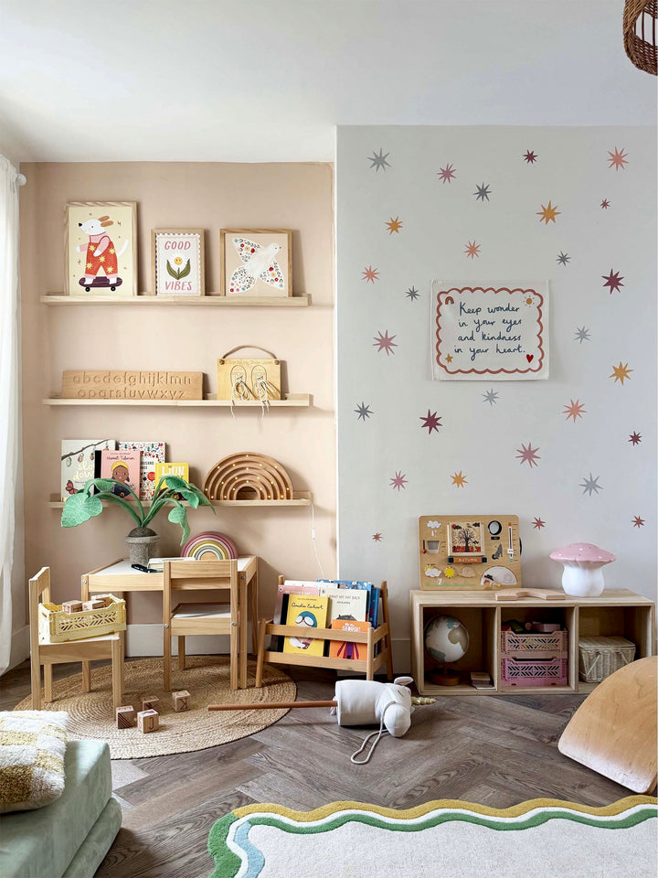 Sunset Blush Stars / Fabric Wall Stickers