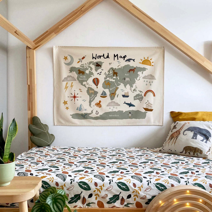 IMPERFECT SALE - World Map Wall Hanging (Large)