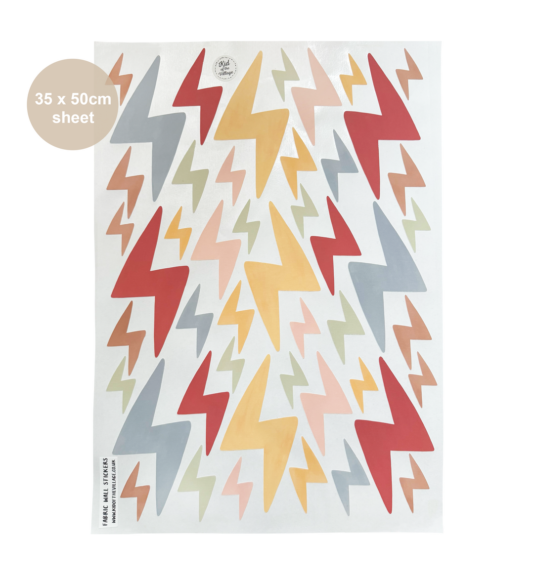Lightning Bolt / Fabric Wall Stickers