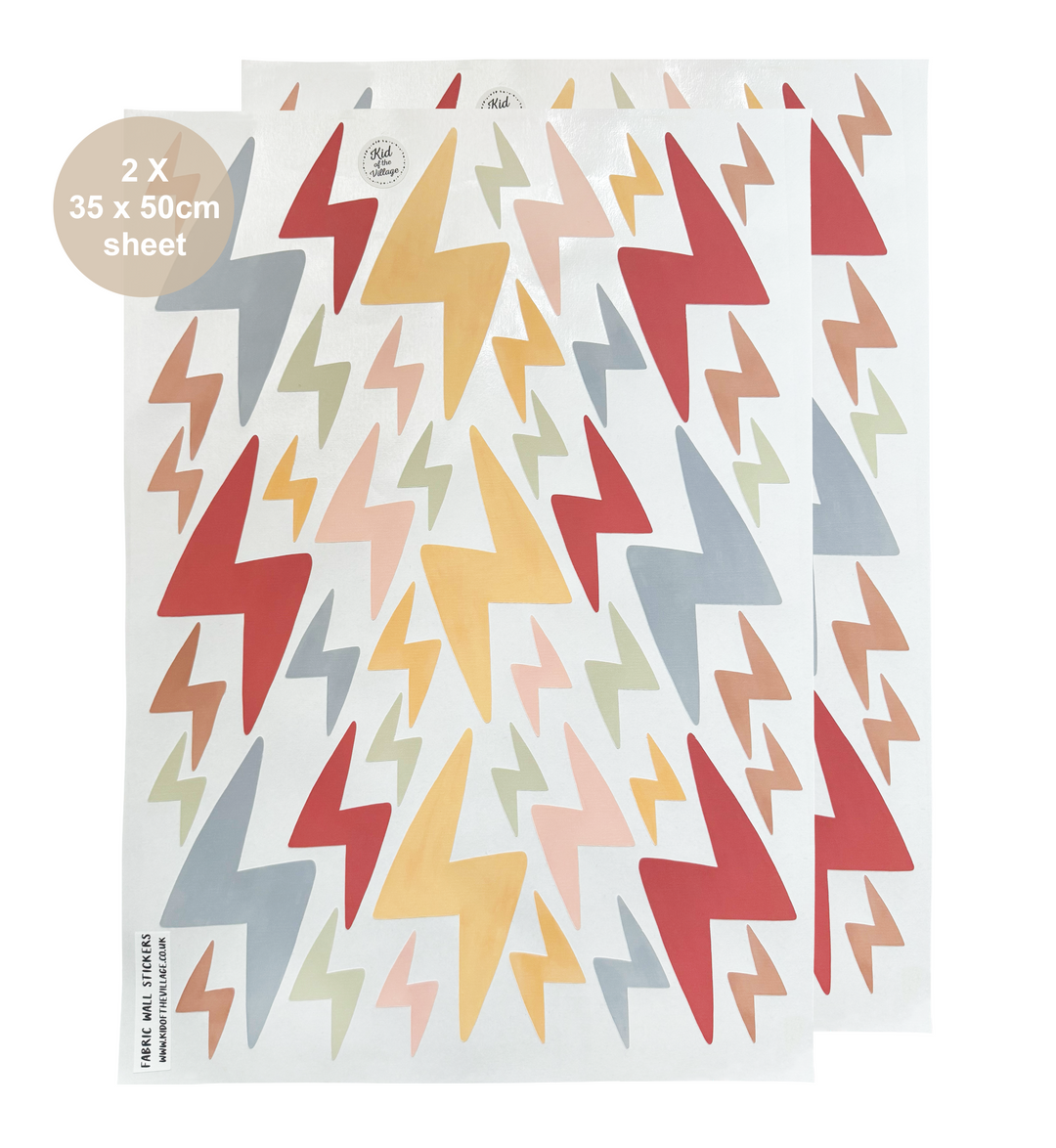 Lightning Bolt / Fabric Wall Stickers