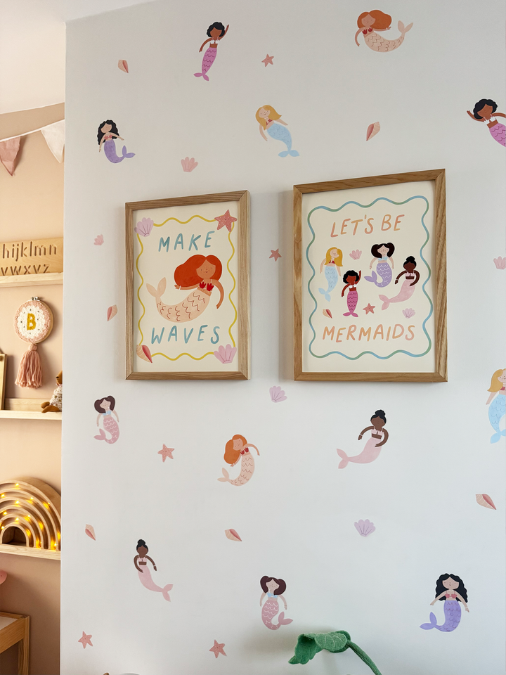 Mermaids / Fabric Wall Stickers