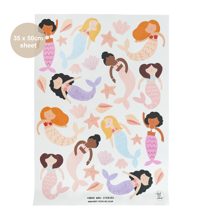Mermaids / Fabric Wall Stickers