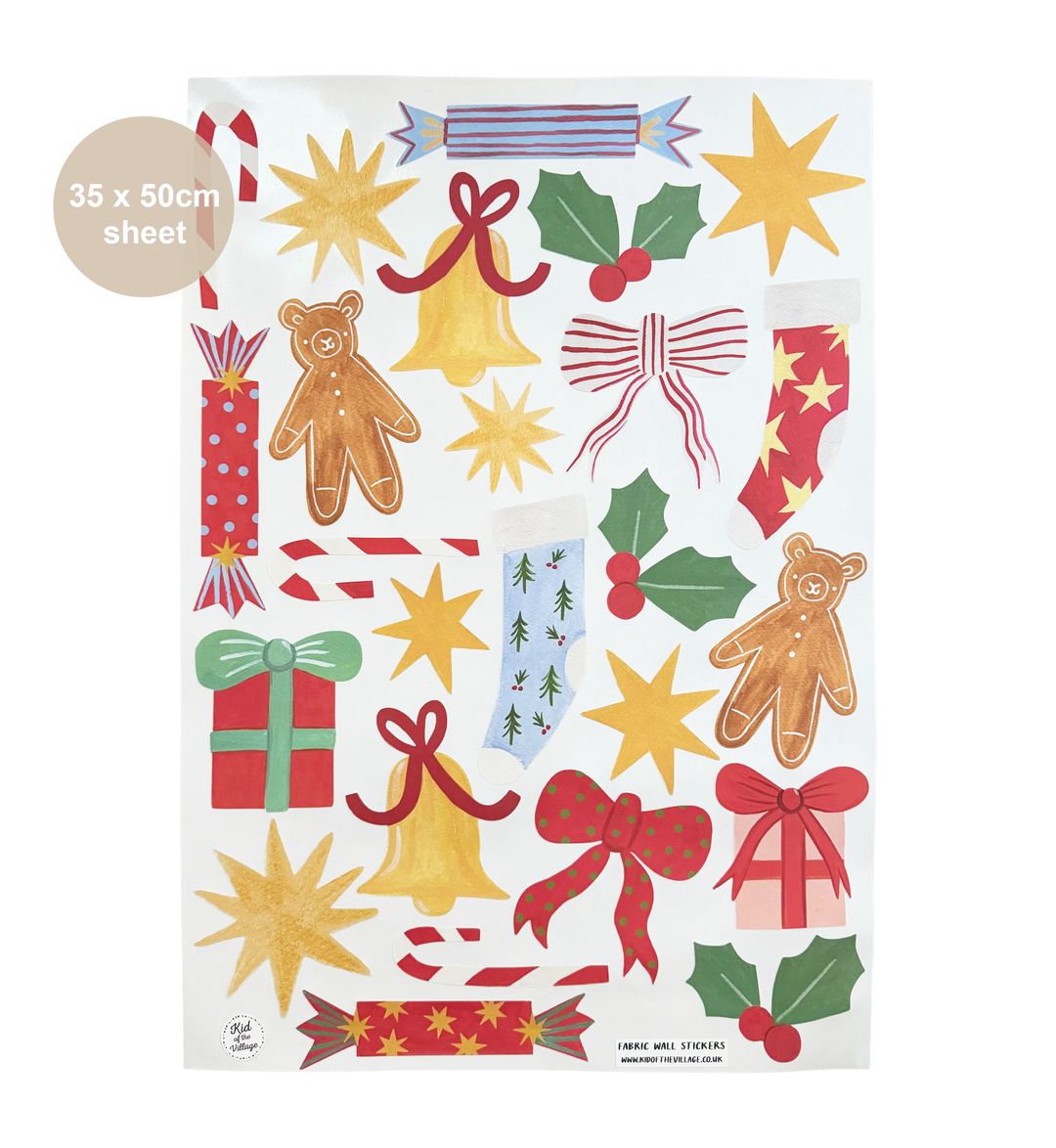 Christmas Merry Mix / Fabric Wall Stickers
