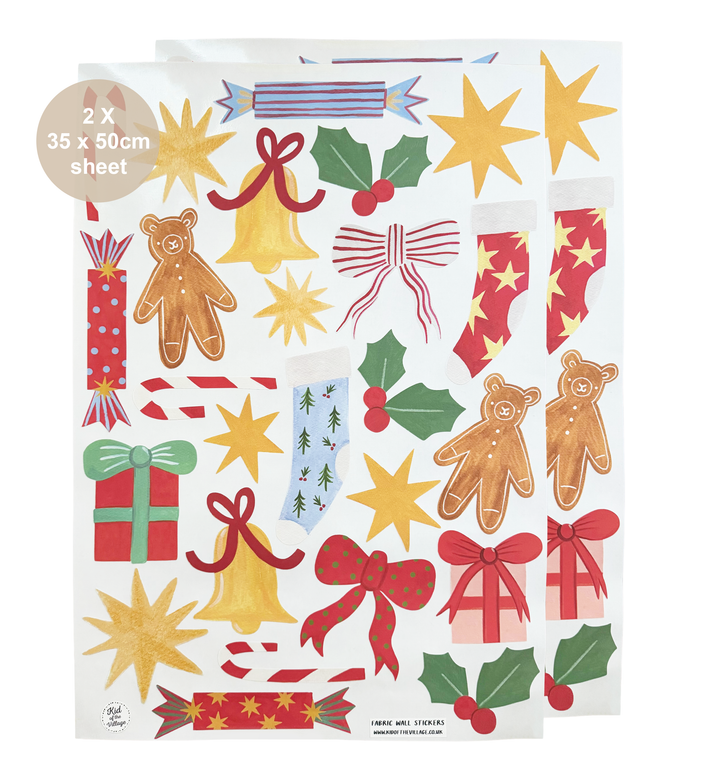 Christmas Merry Mix / Fabric Wall Stickers