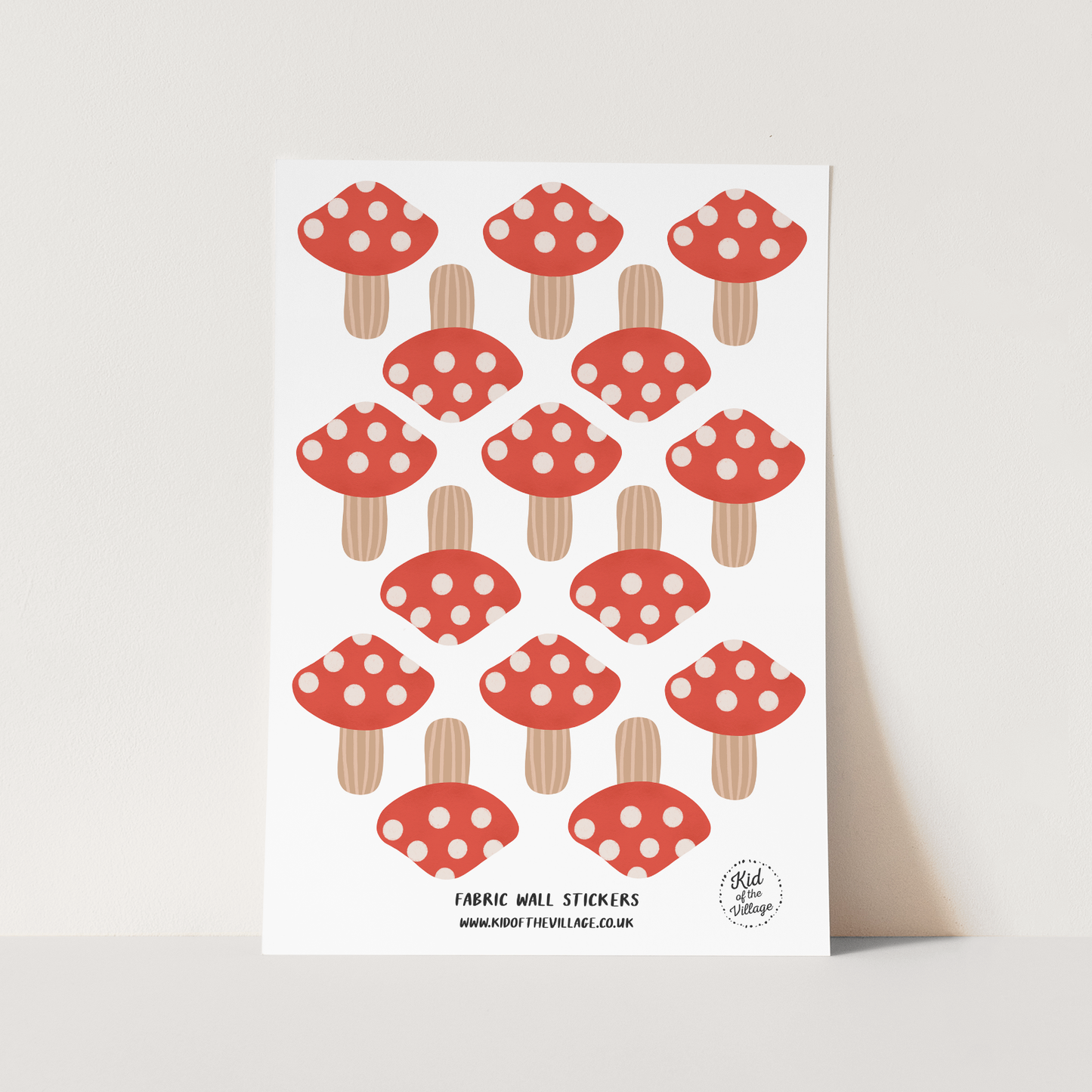 Mushroom / Fabric Wall Stickers