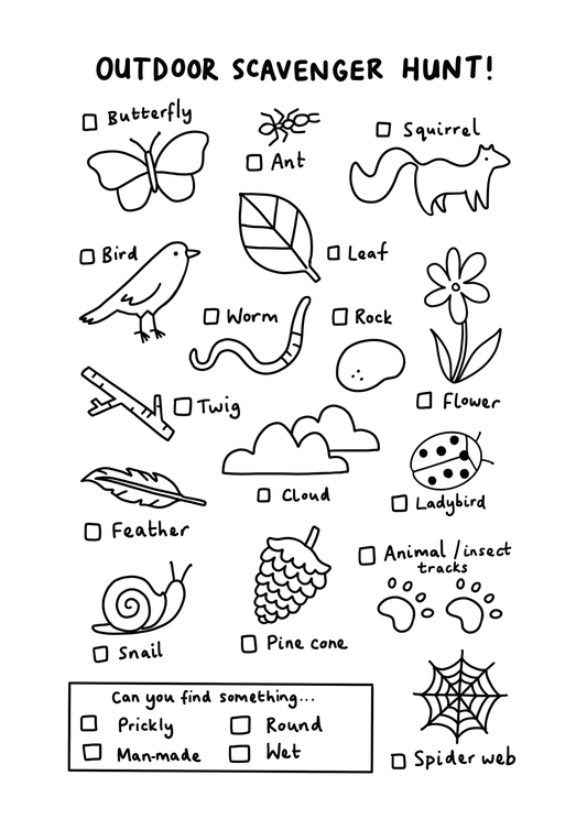 Outdoor Scavenger Hunt Printable