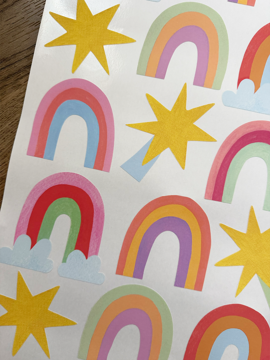 Rainbows and Stars / Fabric Wall Stickers