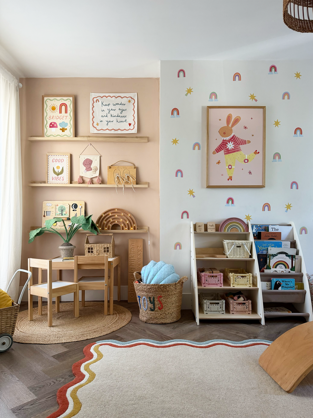 Rainbows and Stars / Fabric Wall Stickers