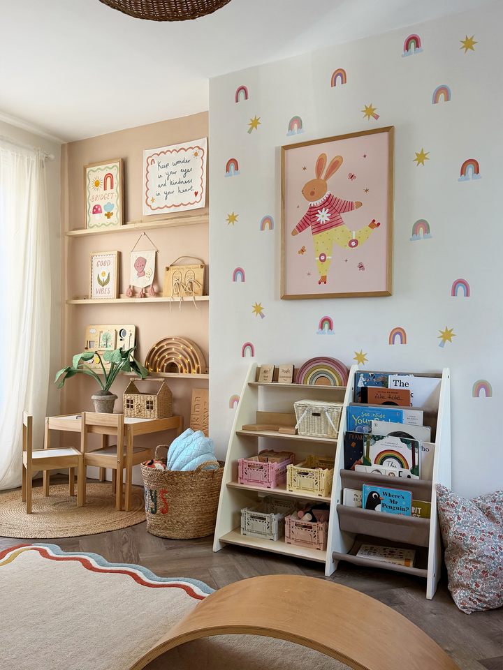 Rainbows and Stars / Fabric Wall Stickers