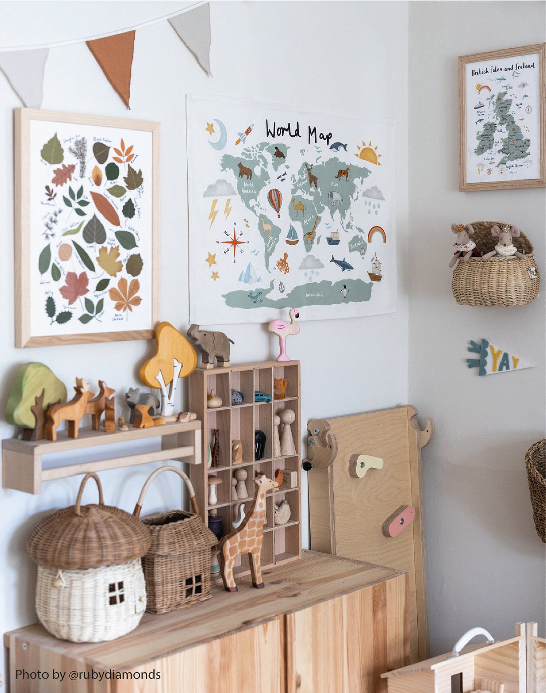 IMPERFECT SALE - World Map Wall Hanging (Small)