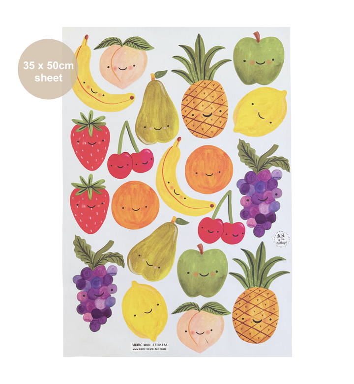 Smiley Fruit / Fabric Wall Stickers