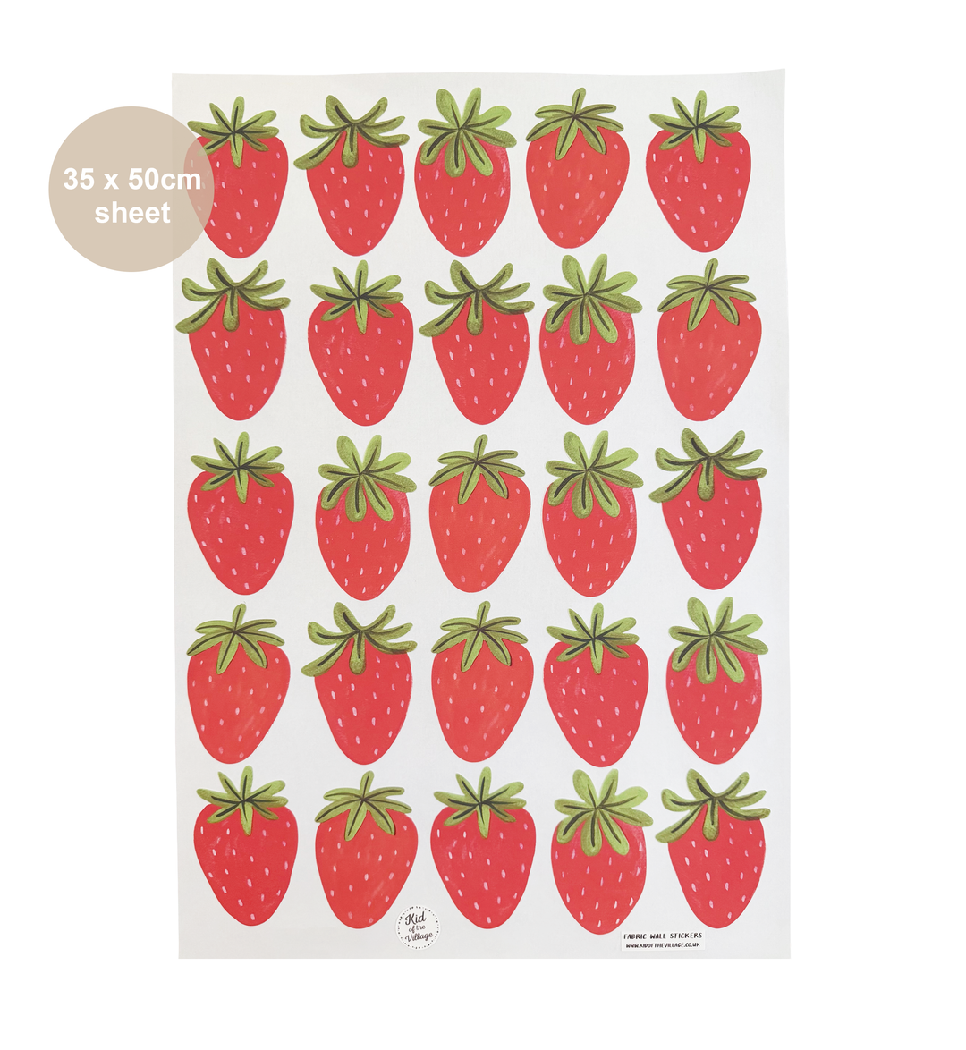 Strawberry / Fabric Wall Stickers