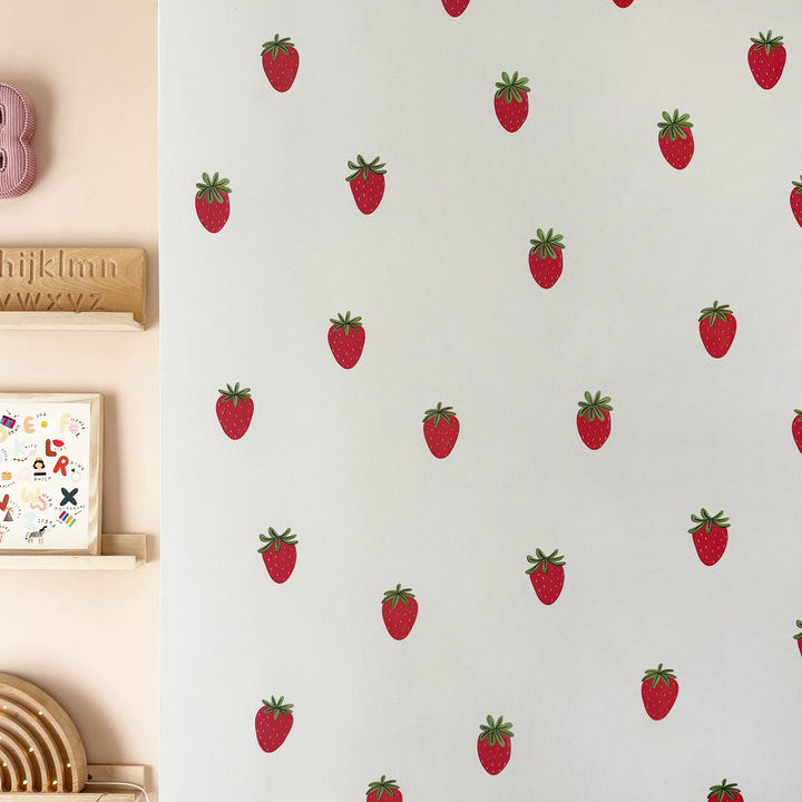 Strawberry / Fabric Wall Stickers