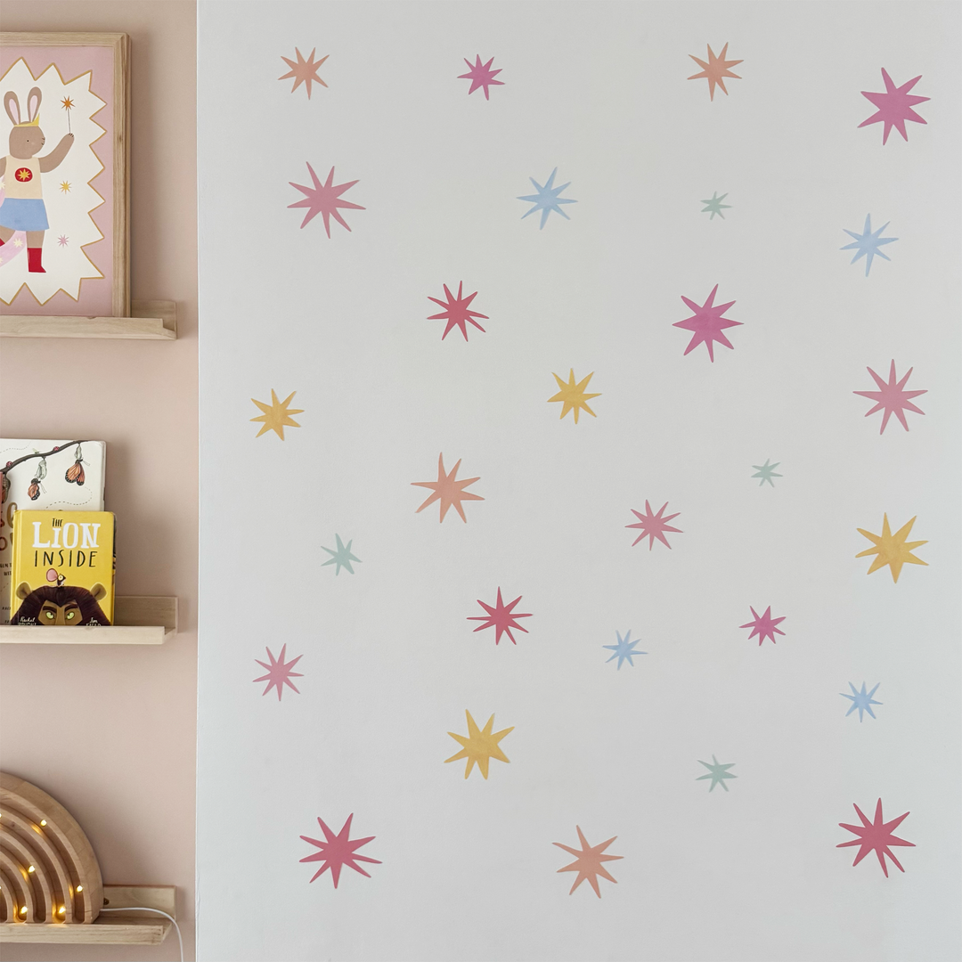 Summer Sky Stars / Fabric Wall Stickers