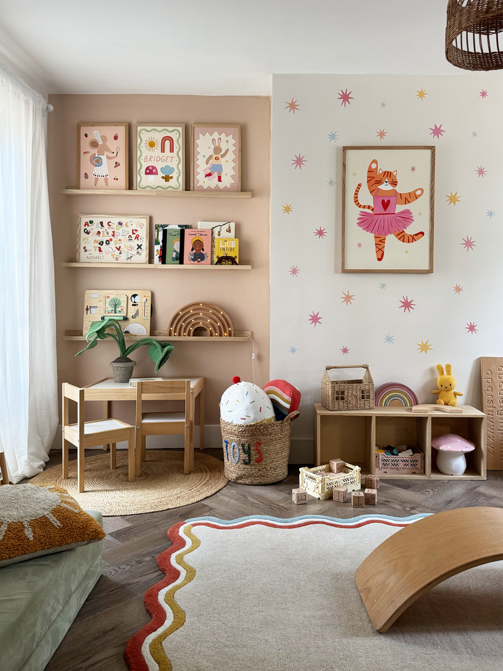 Summer Sky Stars / Fabric Wall Stickers