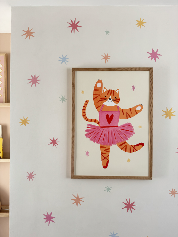 Summer Sky Stars / Fabric Wall Stickers