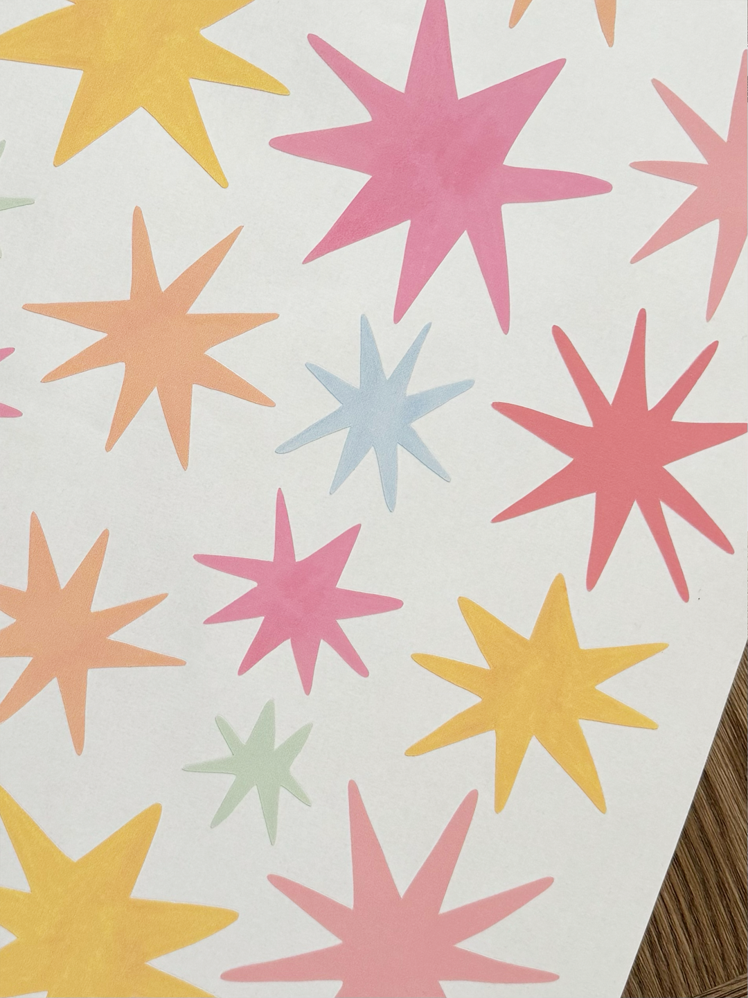 Summer Sky Stars / Fabric Wall Stickers