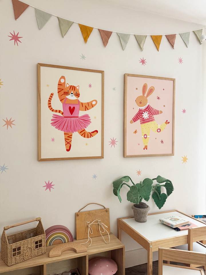 Summer Sky Stars / Fabric Wall Stickers