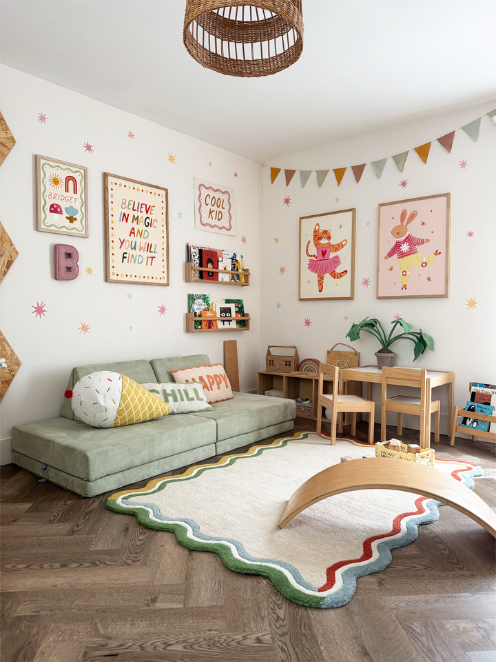Summer Sky Stars / Fabric Wall Stickers