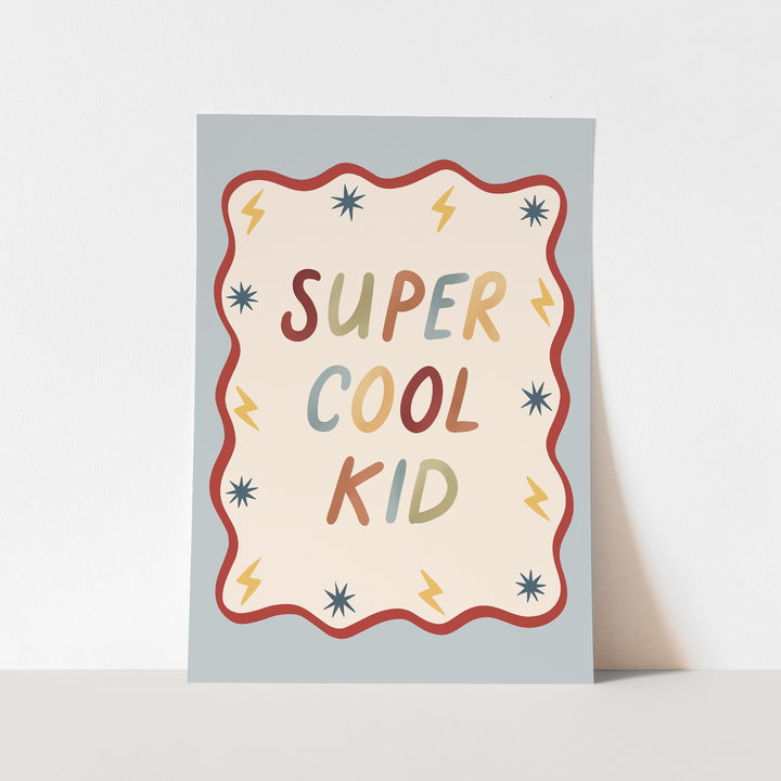 Super Cool Kid in blue / Fine Art Print