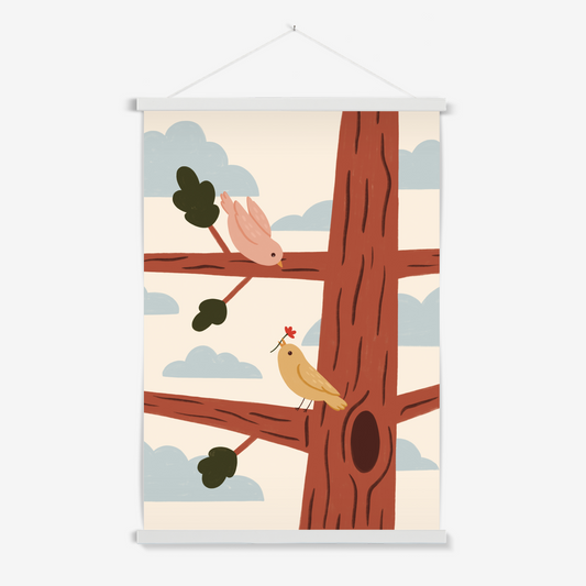 Two Little Birds / Print with Hanger