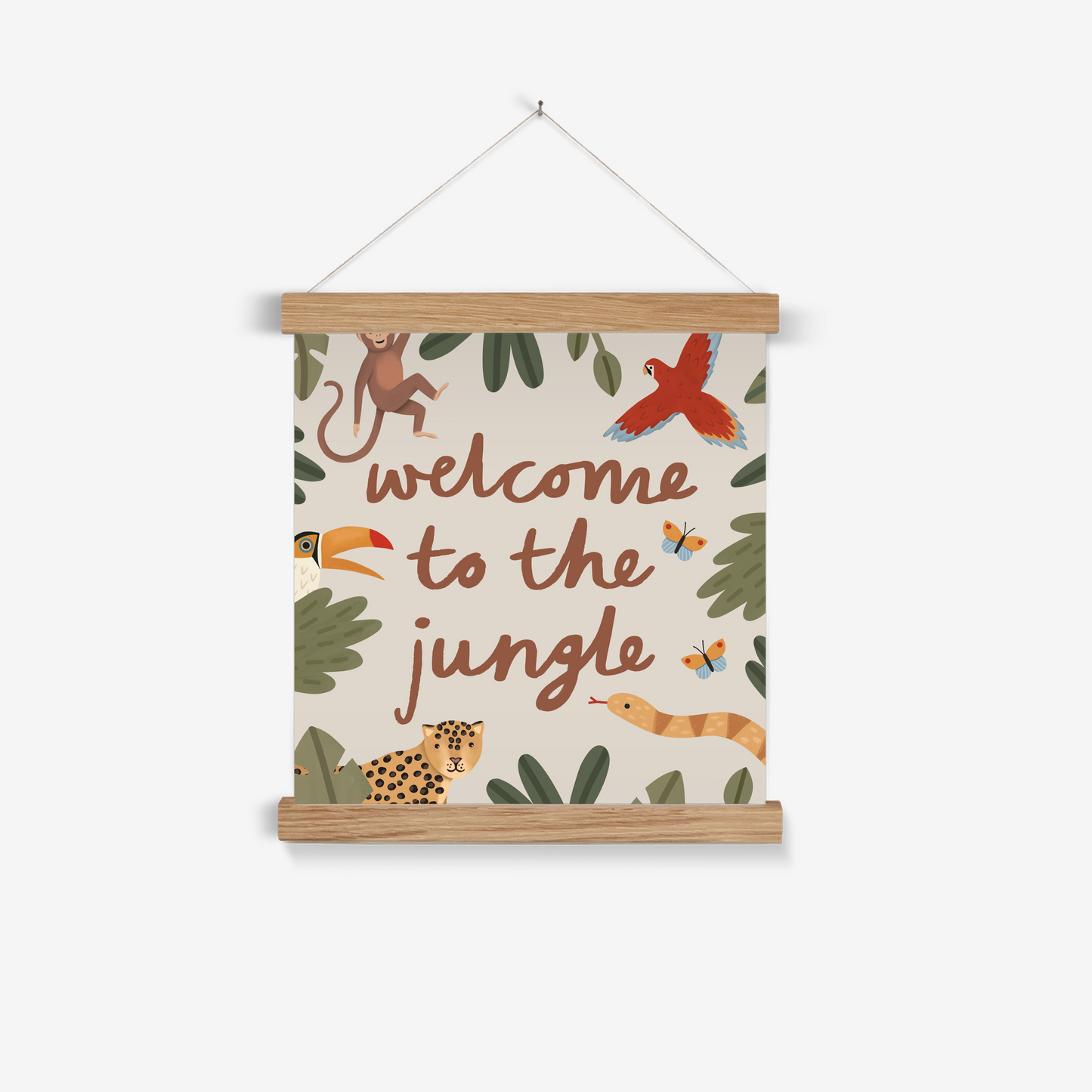 Welcome to the jungle in stone / Print with Hanger