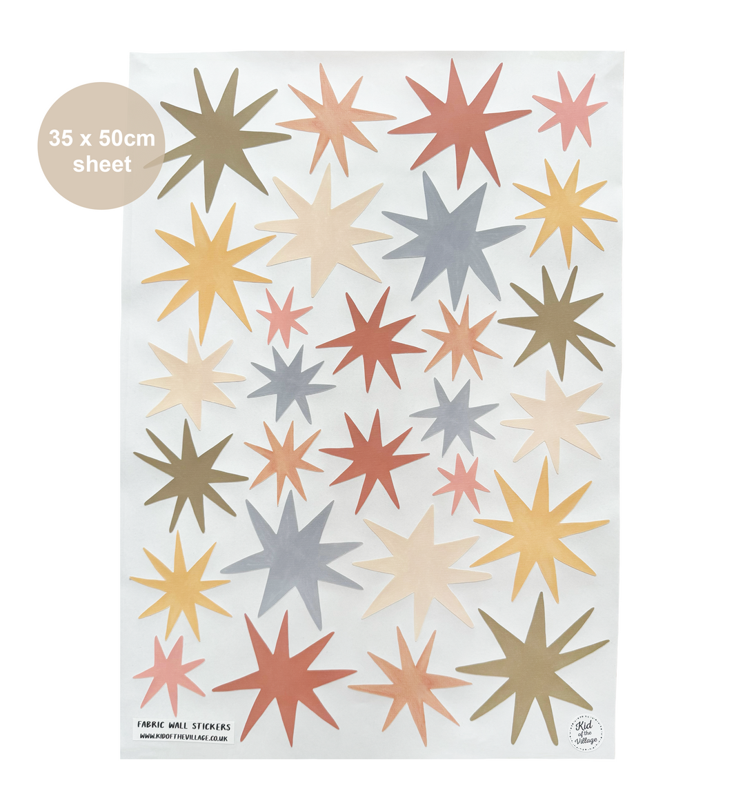 Wild Earth Stars / Fabric Wall Stickers
