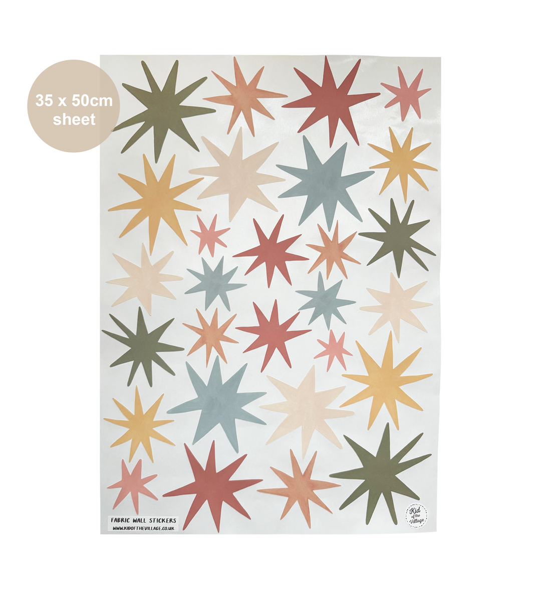 Wild Earth Stars / Fabric Wall Stickers