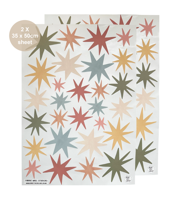 Wild Earth Stars / Fabric Wall Stickers
