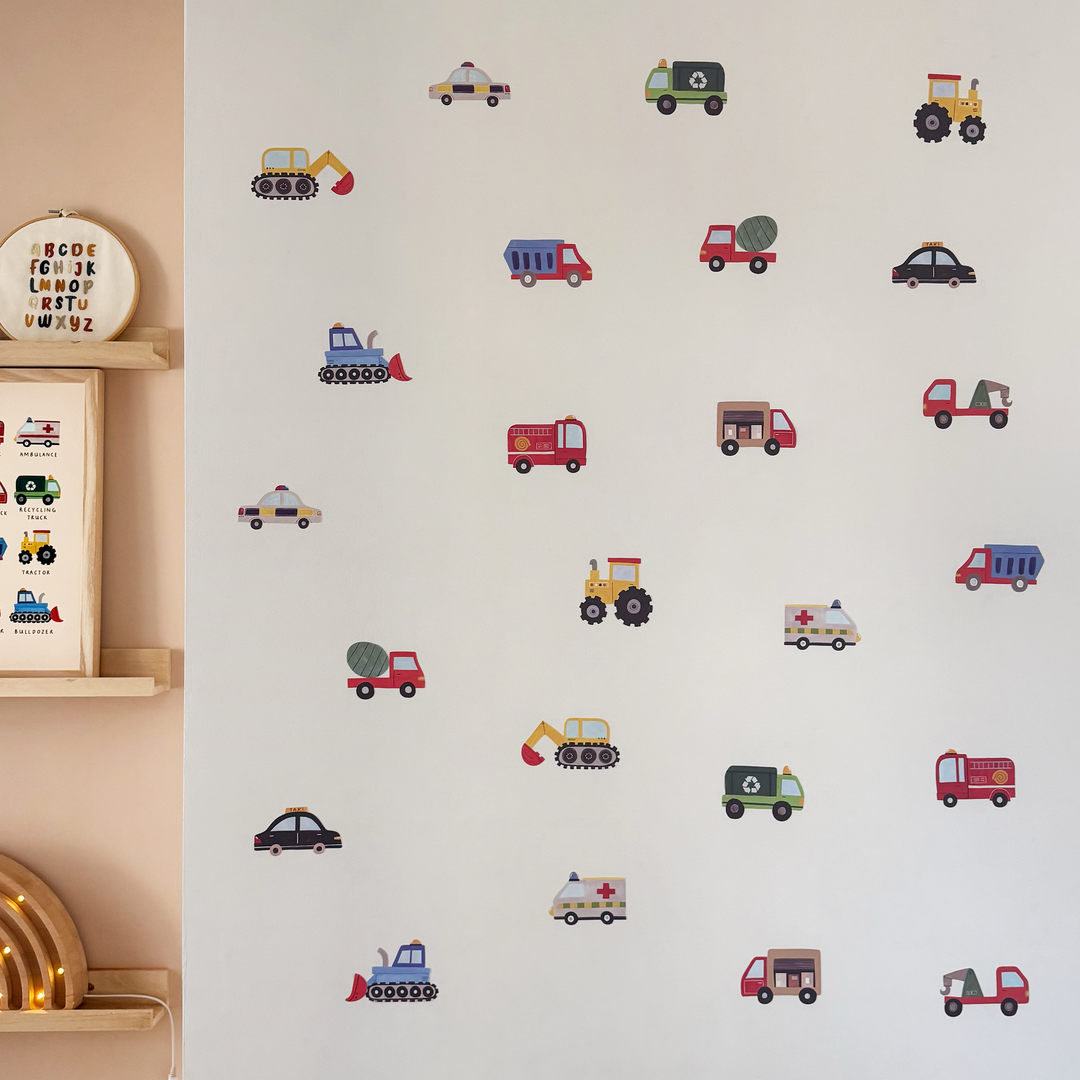 Working Vehicles (UK) / Fabric Wall Stickers