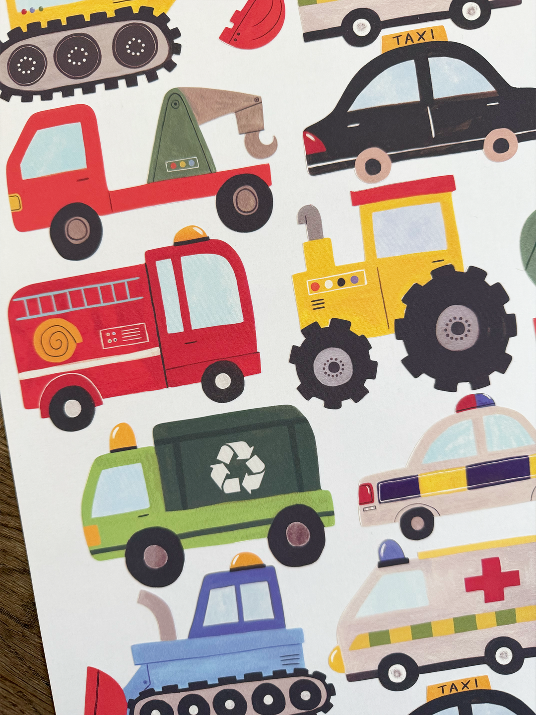 Working Vehicles (UK) / Fabric Wall Stickers
