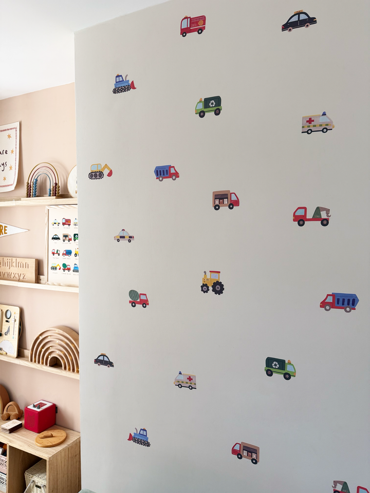 Working Vehicles (UK) / Fabric Wall Stickers